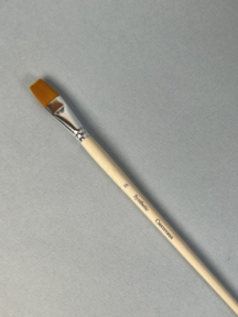 Кисть синтетика плоская №16 (длинная ручка)