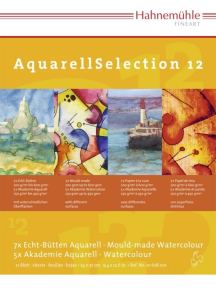 Альбом для акварели HAHNEMUHLE AqurellSelection 24х32 см 12 видов бумаг