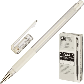 Гелевая ручка PENTEL Hybrid gel  белая 0,8 мм