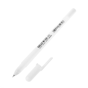 Гелевая ручка SAKURA Gelly Roll 05 белая тонкая