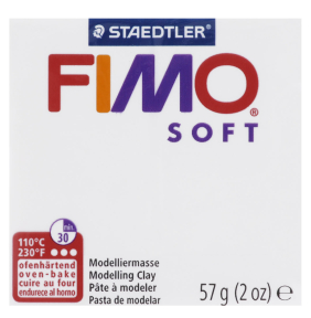 Пластика FIMO soft белый 57 гр