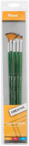 Набор кистей PINAX Creative синтетика 5 шт, длинные ручки