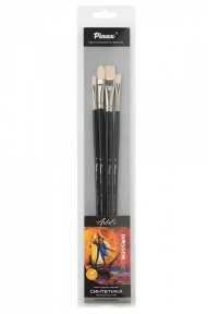Набор кистей PINAX Classic синтетика 4 шт, длинные ручки