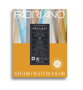Альбом для акварели FABRIANO Watercolour 20,3х25,4см 25%хл сатин 200 гр, 20 л