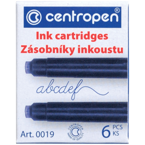 Картриджи CENTROPEN для перьевой ручки 6 шт синие