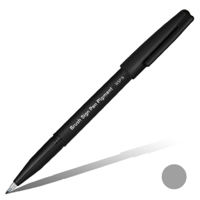 Фломастер-кисть BRUSH Sing Pen Pigment серый