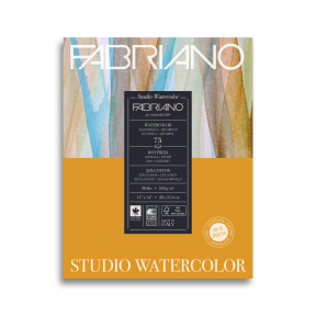 Альбом для акварели FABRIANO Watercolour 28х35,6см 25%хл сатин 200 гр/м, 75 л, склейка
