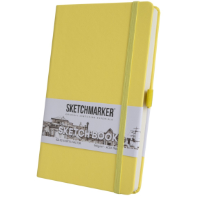 Блокнот SKETCHMARKER А4 140гр/м, 80л, переплет (лимонный)