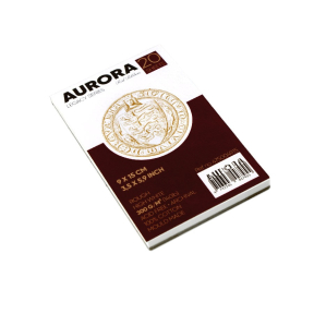 Альбом для акварели AURORA Red Ribbon 100% хлопок 9х15 см, 300гр/м, 12л, склейка