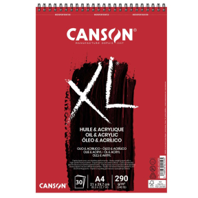 Альбом для масла и акрила CANSON А4, 290 г/м2, 30 л, спираль