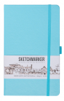 Блокнот SKETCHMARKER 13х21см 140гр/м, 80л, переплет (небесно-голубой)