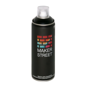 Эмаль для граффити MAKERSTREET черная матовая 400 мл, аэрозоль