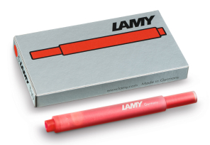 Картриджи LAMY для перьевой ручки T10 5 шт, красные