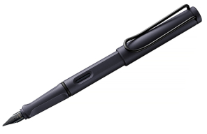 Перьевая ручка LAMY Safari EF steel black (черный матовый корпус)