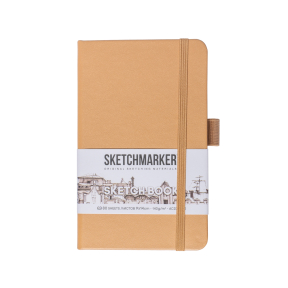 Блокнот SKETCHMARKER 9х14см 140гр/м, 80л, переплет (капучино)