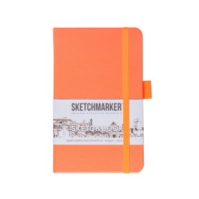 Блокнот SKETCHMARKER 9х14см 140гр/м, 80л, переплет (неоновый коралл)