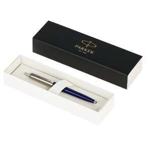 Шариковая ручка PARKER Jotter Originals Navy CT синяя 1,0мм, кнопочная, подарочная упаковка