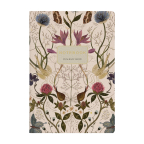 Тетрадь Flora. Symmetrical flora А5 60 л экокожа клетка