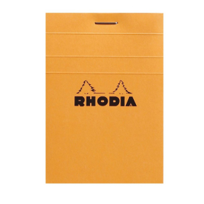 Блокнот RHODIA Basics А7 80гр/м, 80л, скрепка (ассортимент)