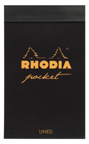 Блокнот RHODIA Pocket Pad А7 80гр/м, 80л, склейка (ассортимент)
