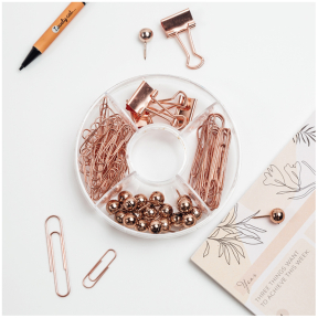 Офисный набор MESHU Rose gold 89 предметов 