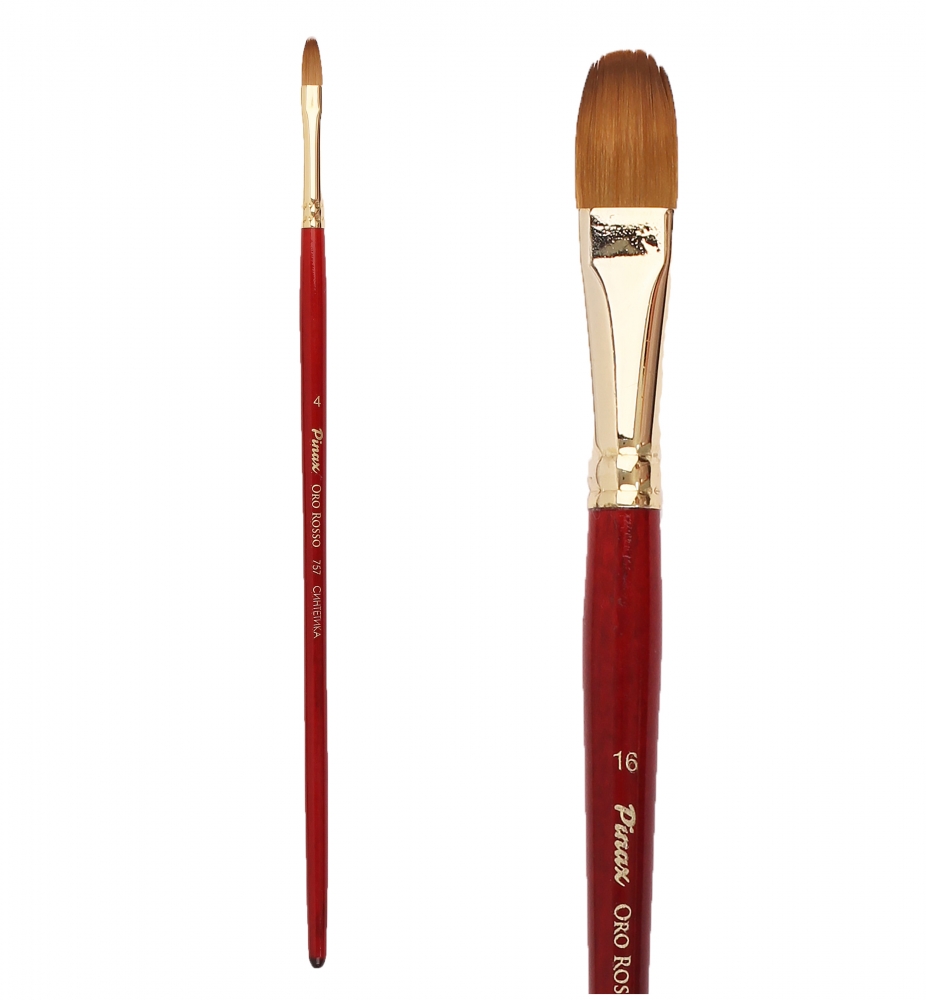 Серия PINAX Oro Rosso из красной синтетики под колонок, короткая ручка