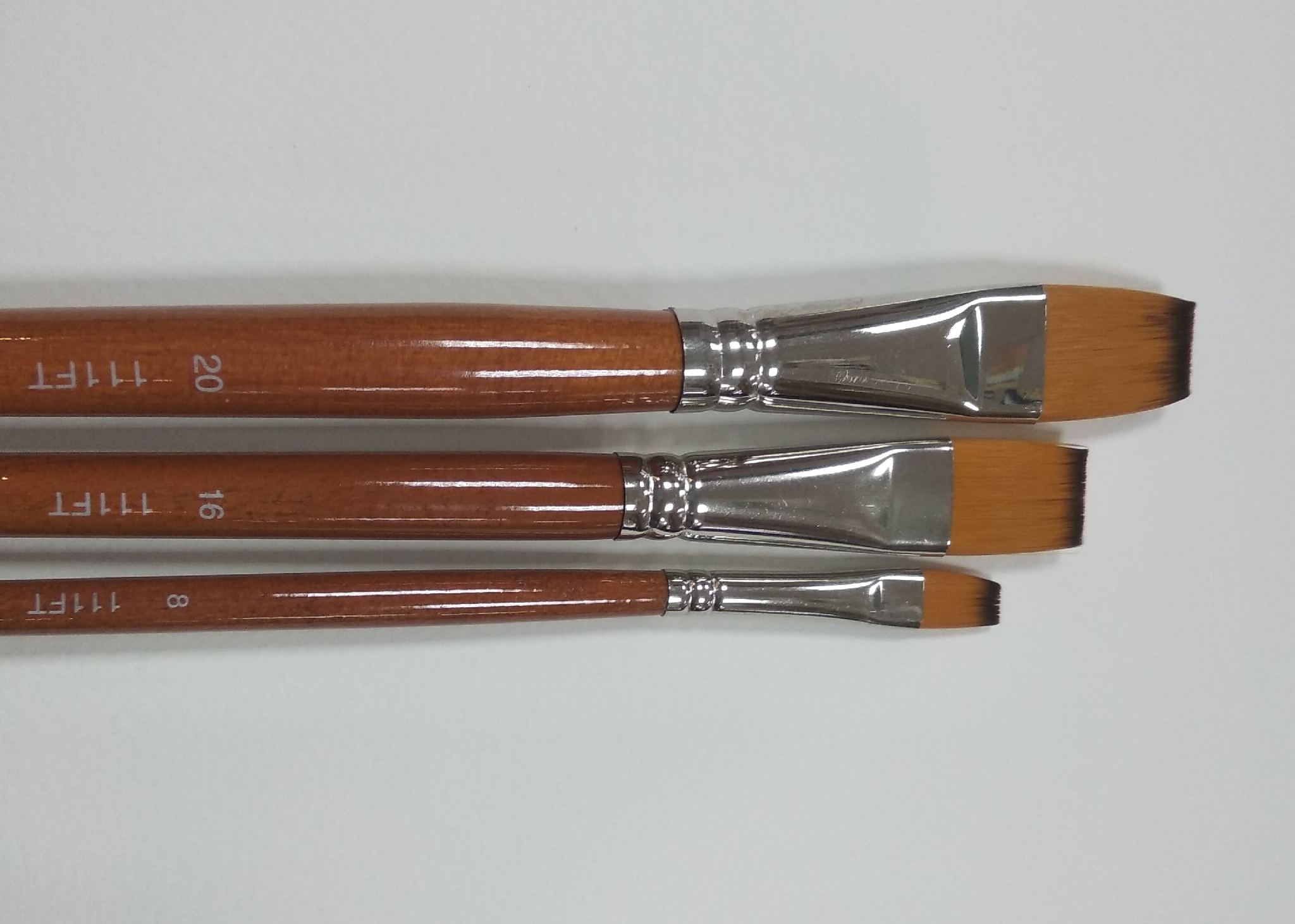 Серия 111FT (синтетика плоская, длинная ручка)