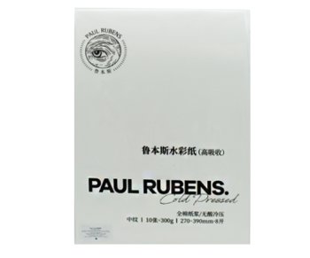 Бумага для акварели PAUL RUBENS 27х39см 100% хлопок, 300гр/м, среднее зерно,лист