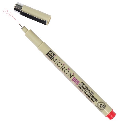 Линер PIGMA MICRON 005 красный (0,2 мм)