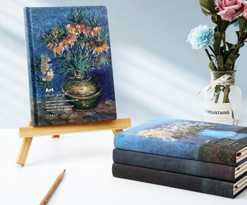 Записная книжка ЦВЕТЫ В ВАЗЕ А5 128л цветной блок