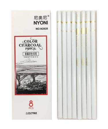 Карандаш NYONI белый уголь