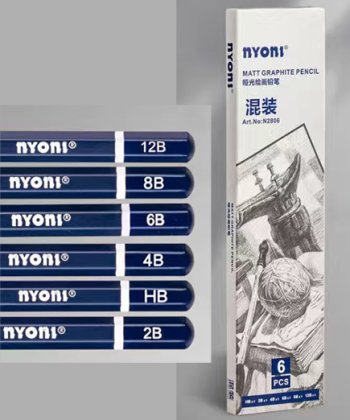 Карандаши ч/г NYONI 6 шт 