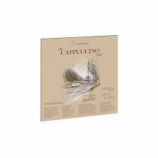 Альбом д/акварели HAHNEMUHLE The Cappuccino Pad 20х20см 120гр/м2, 30 л, светло-коричневый, склейка