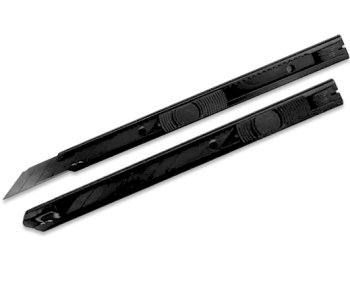 Нож канцелярский 9 мм  DK-70 метал. корпус, черный