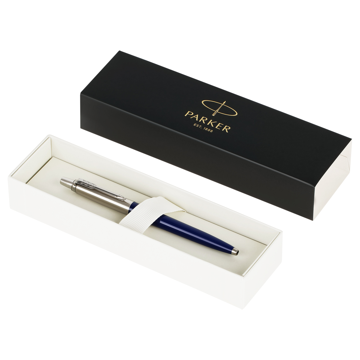 Шариковая ручка PARKER Jotter Originals Navy CT синяя 1,0мм, кнопочная, подарочная упаковка
