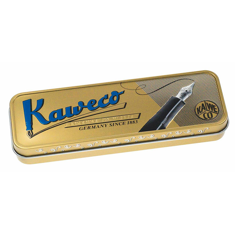 Жестяной футляр KAWECO для длинных ручек светло-коричневый/черный