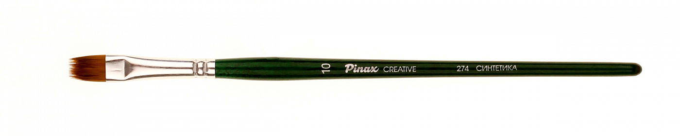 Кисть PINAX Creative Flat comb синтетика плоская №10 кор.ручка