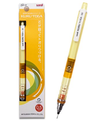 Карандаш механический MITSUBISHI 0.5мм желтый