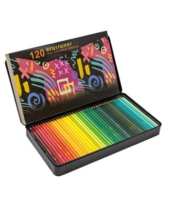 Карандаши масляные BRUTFUNER 120 цв набор, металл.кор