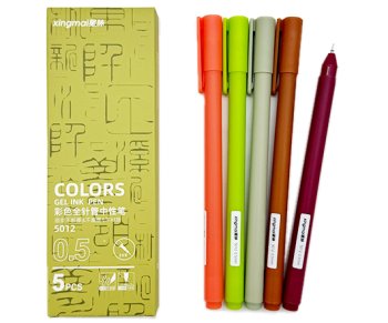 Набор гелевых ручек XINGMAI Зелено-красные 5 шт 