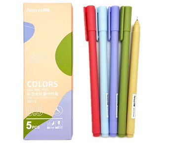 Набор гелевых ручек RESUN Morandi-1 5 шт 