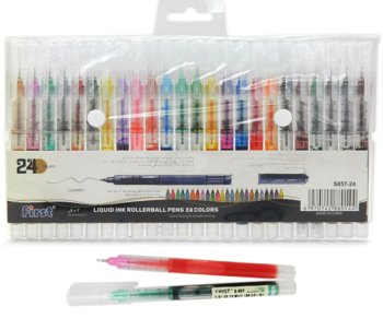 Набор ручек-роллеров FIRST 24 цвета