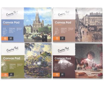 Альбом д/масла и акрила CANVAS PAD Premium А5, 280 г/м2, 10 л, склейка