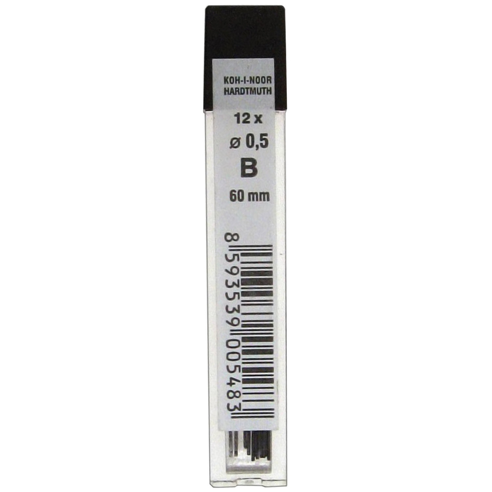 Грифели KOH-I-NOOR для механических карандашей 0,5 мм В