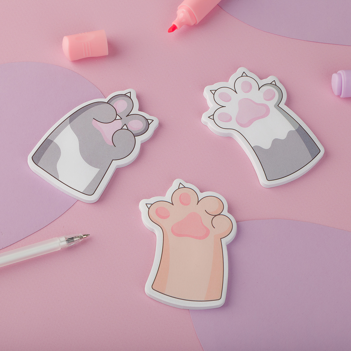 Блок самоклеящийся  MESHU Paws 40л