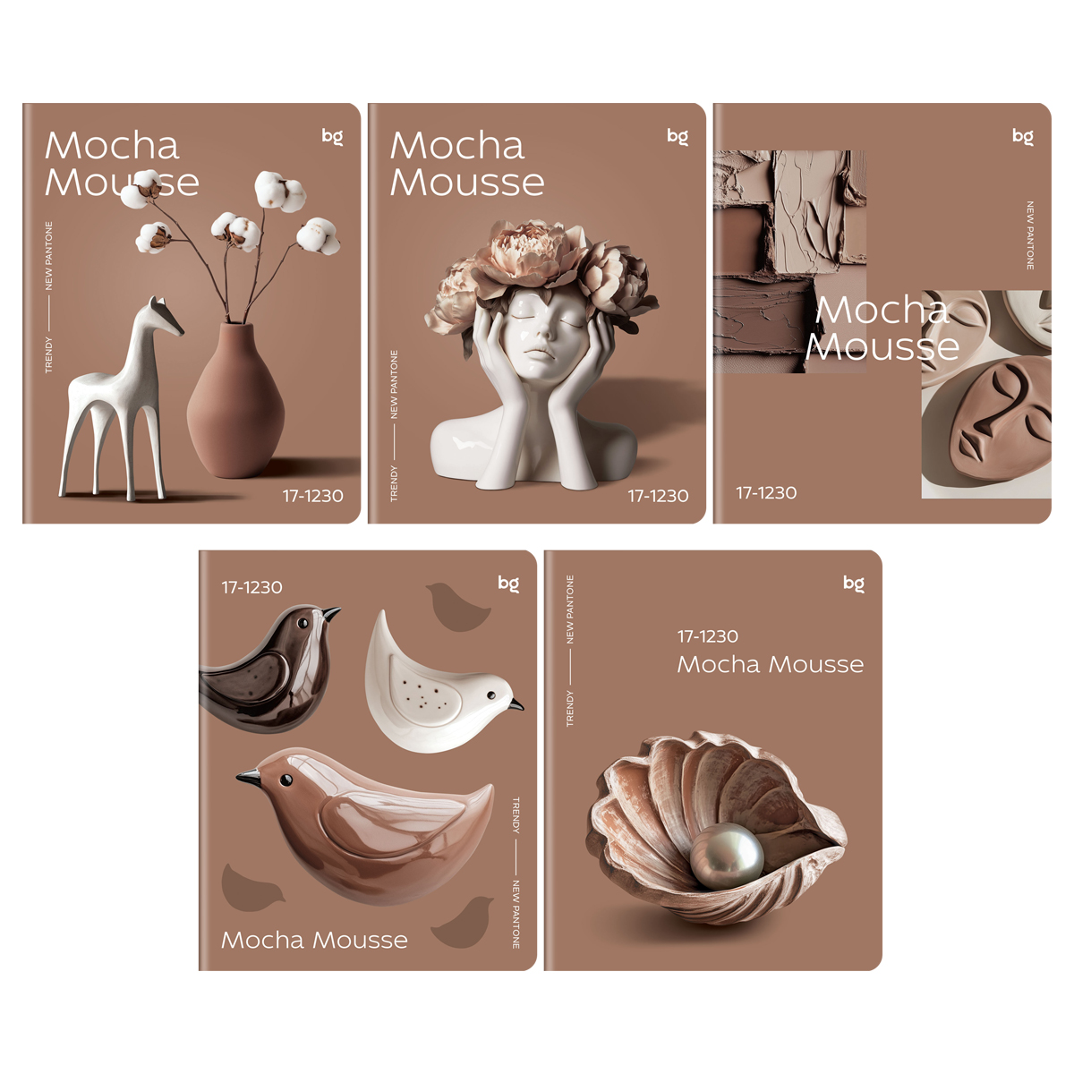 Тетрадь BG Mocha mousse А5 48 л, клетка