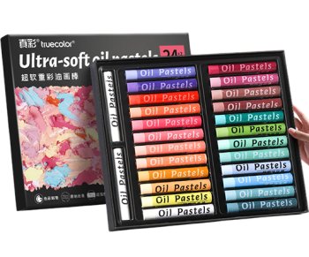 Набор масляной пастели TRUECOLOR Ultra-soft Macaron 24 цвета + 2 белых