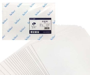 Бумага для акварели PAUL RUBENS 13,5х19,5 см 50% хлопок 300 гр/м2, средн.зерно 20 лист