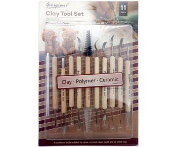 Набор стеков 11 шт деревянные ручки, сталь