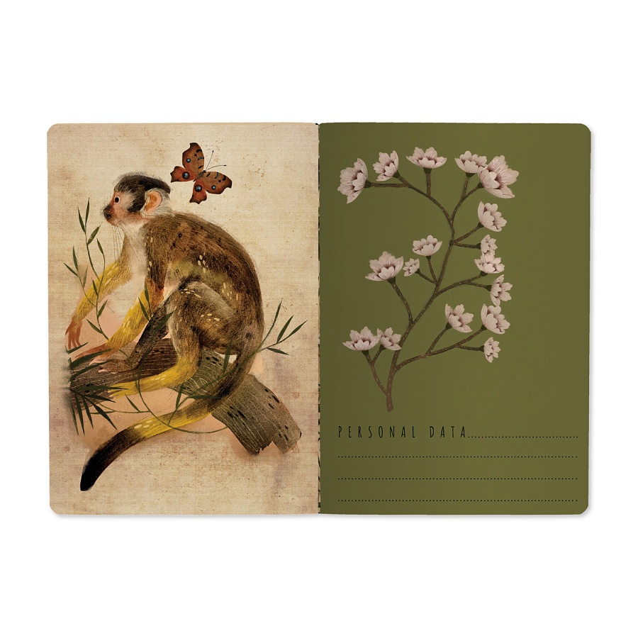 Тетрадь Джунгли А5 40 л клетка